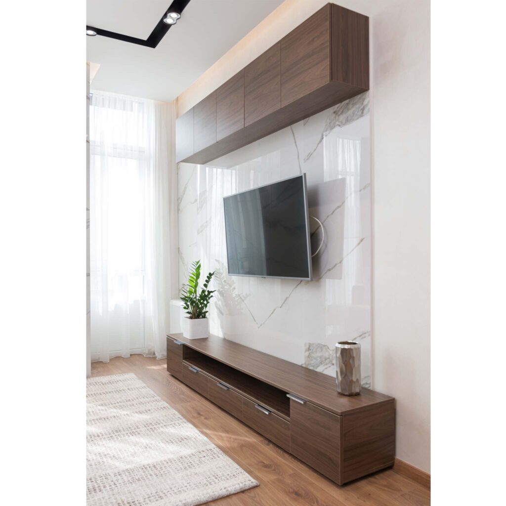 Mueble terminado en sala